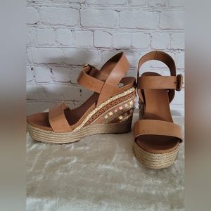 NIB Ras Natural Color Ankle Strap Espadrilles Size 41 Made in Spain!